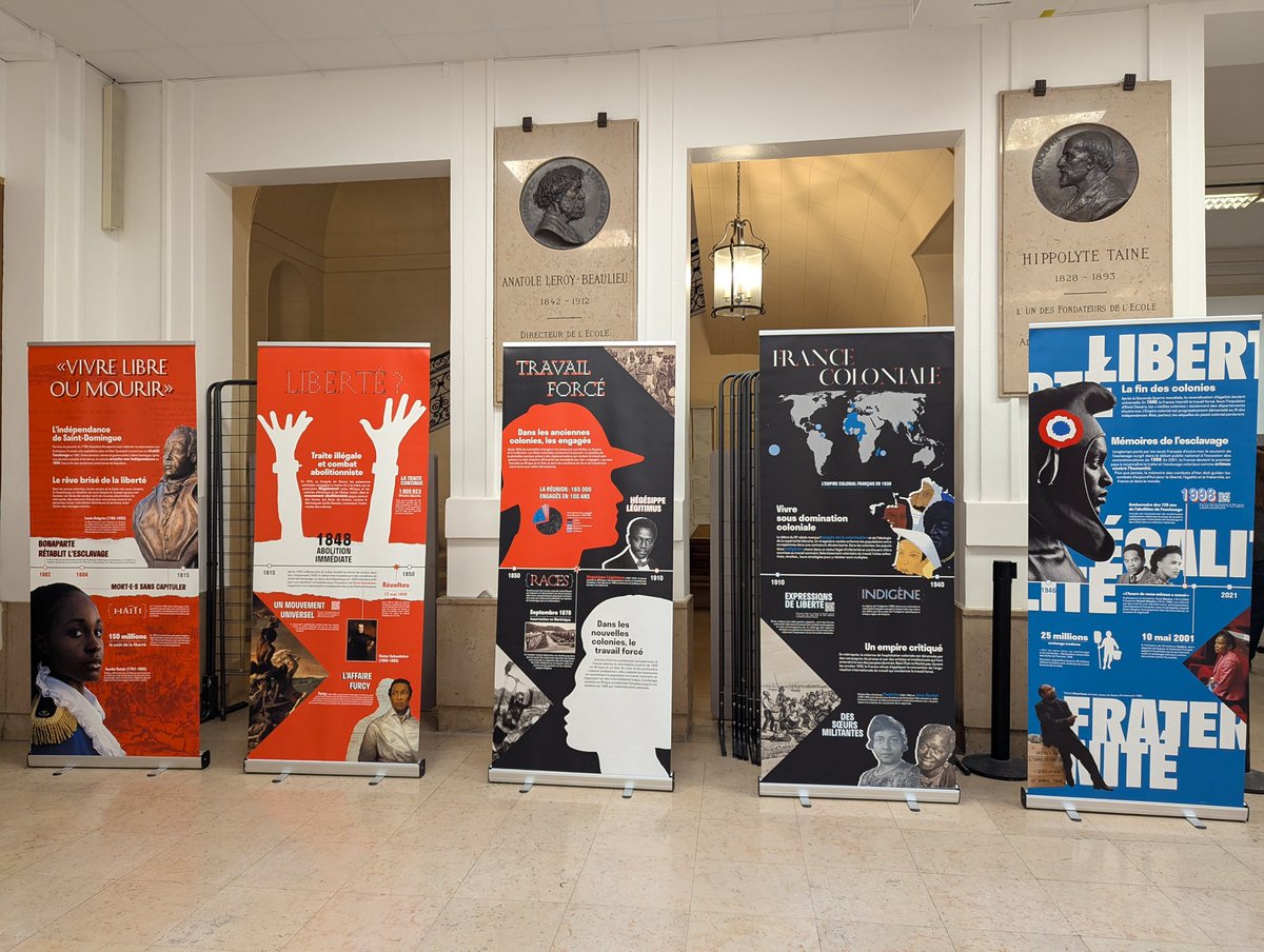 fondation_me's tweet photo. L'exposition FME #CESTNOTREHISTOIRE est à disposition gratuitement au campus parisien de @sciencespo ! Retrouvez à l'entrée de la bibliothèque, au 27 rue saint-Guillaume, le parcours illustré "Esclavage et abolitions : une Histoire de France". Accessible jusqu'au 24 octobre 🗓️ https://t.co/8ZrFKZGDop