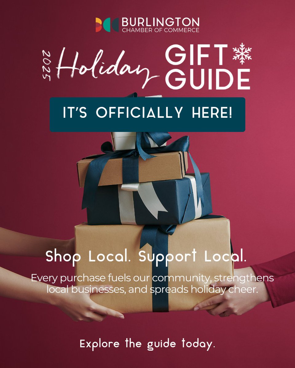 🎉 It’s finally here! The Burlington Chamber Holiday Gift Guide has officially launched.

This season, Shop Local. Support Local.

🔗 Discover the guide today: bit.ly/4n2J8pP

#BurlOn #BurlOnBiz #HamOnt