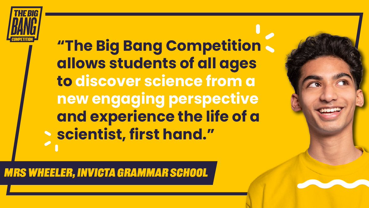BigBangUKSTEM's tweet image. Need a STEM project idea for your students?
From space to health to dancing, the #BigBangCompetition welcomes any topic!
🧪 Real-world problems
🧪 Creative solutions
Explore our gallery 👉 thebigbang.org.uk/the-big-bang-c…
#STEMProjects