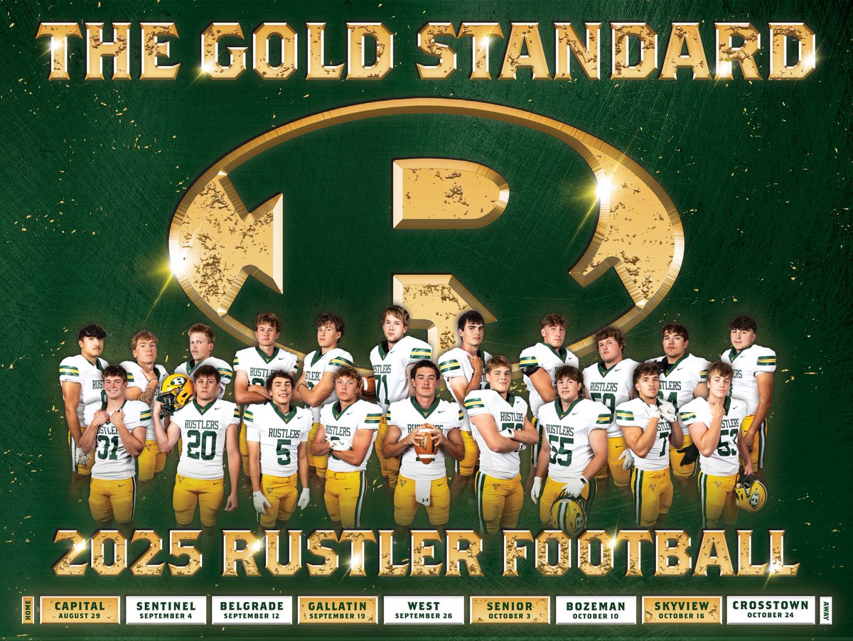 Senior night at Memorial! Proud of these 20 seniors for setting the standard! #RFTB #GOLDSTANDARD