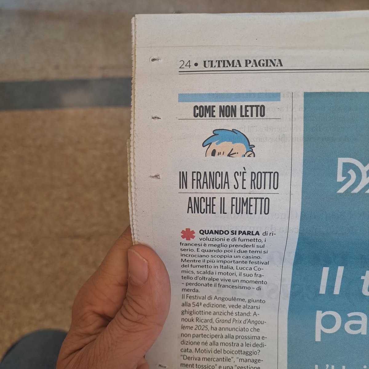 Fast food, aumenti e un'accusa di stupro. Oggi, giovedì 16 ottobre, su Il Fatto Quotidiano c’è “Come non letto”, la mia rubrica che racconta l'attualità attraverso il fumetto. La trovate in edicola ogni settimana, in controcopertina, alle spalle di sua editorialità.
.
