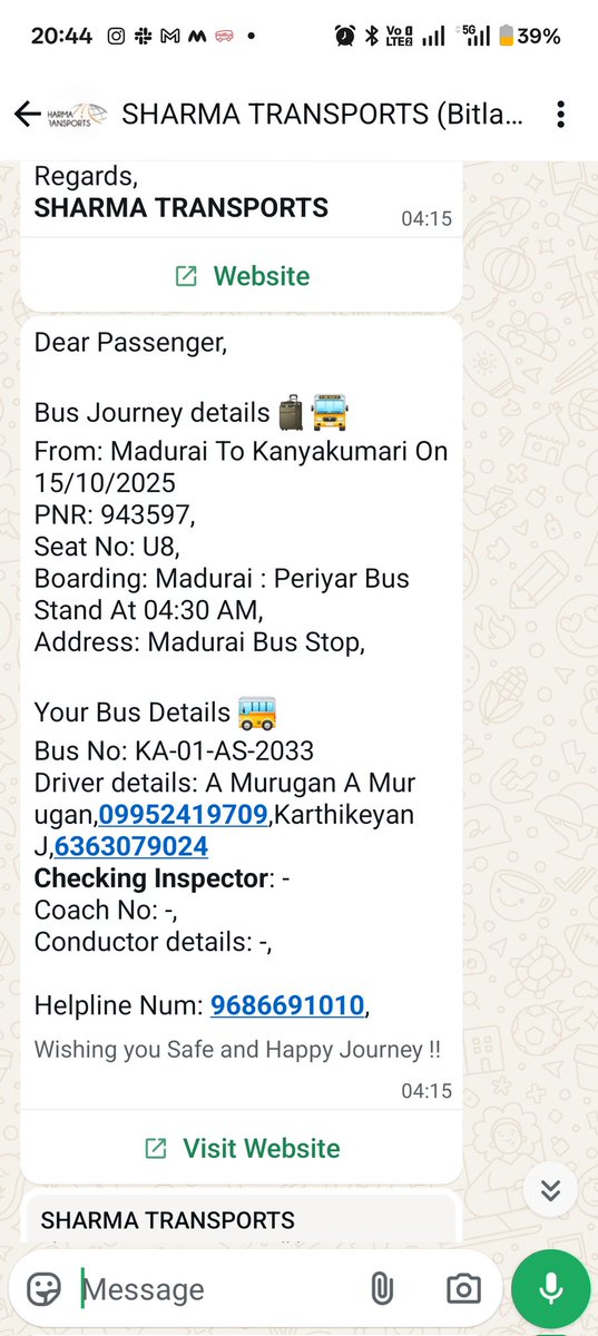 badebaapka's tweet photo. Proof of Sharma Transport when I made a call to operator at the same time and he told about 2 hour delay and same time redBus agent also made a call to him and driver said same thing but now these fraudsters are saying it was on time and you missed it. https://t.co/62tIsqWYmU