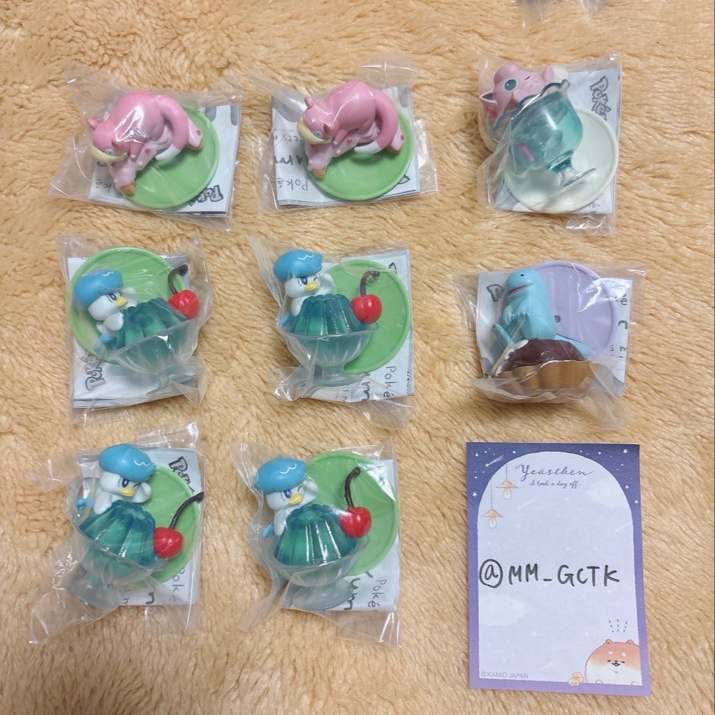 MM_GCTK's tweet photo. 【交換・譲渡】
#とまと_ポケモン
ポケモンYummy!スイーツマスコット

〈譲〉 ヤドン　クワッス　ヌオー　プリン

〈求〉 定価
メタモン　マホイップ　シェルダー　ピィ　ホゲータ　ヒトモシ　ポニータ　ピカチュウ　ロトム　ジラーチ

郵送or高槻〜なんば付近手渡し https://t.co/xnTiFEZBXH