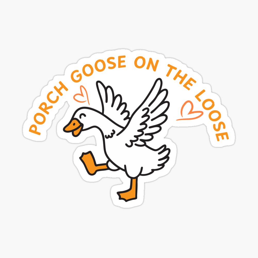 ClickateeStore's tweet image. 🪿HONK HONK! Porch goose on the loose sticker – grab It before it waddles Away! 🪿
redbubble.com/i/sticker/Porc…
#porch #porchgoose #goose #stickerlove