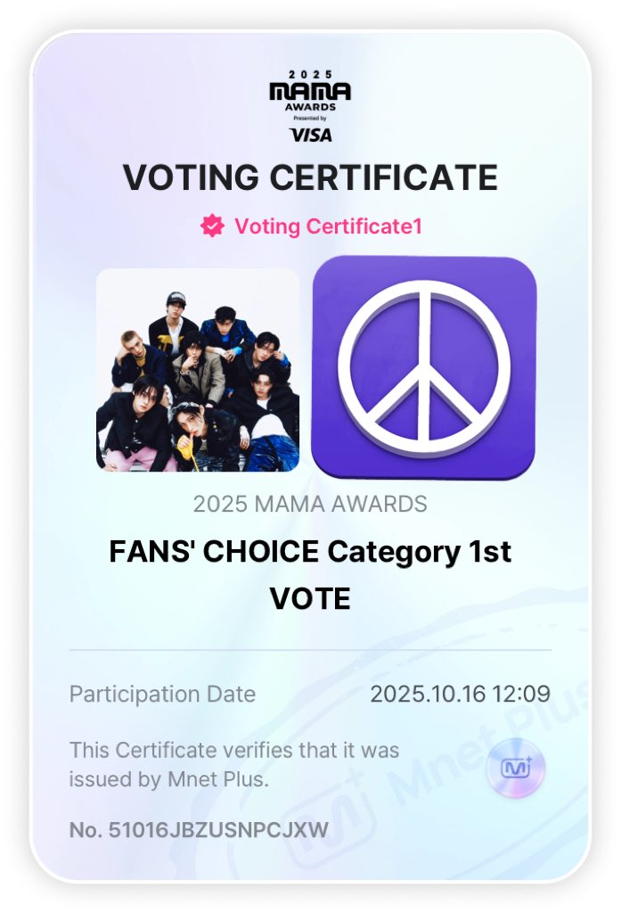 🚨STAYS já votaram no MAMA 2025? o Stray Kids está na categoria “Fan's Choice" vote no app E USEM A TEG “ I vote for #StrayKids on #2025MAMAVOTE ”QUE CONTA COMO VOTO TBM 

RT TBM CONTA COMO VOTO, NÃO USEM NÚMEROS NAS HASHTAG PQ N VAI CONTAR