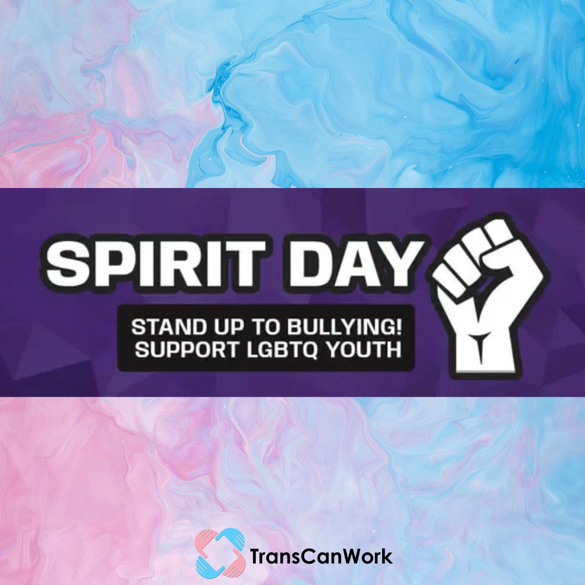 TransCanWork's tweet image. TODAY: #TransCanWork recognizes #SpiritDay! Join us as we support LGBTQ youth and stand against bullying. On this day, we encourage you to wear the color purple to show solidarity &amp;amp; combat bullying! 🏳️‍🌈🏳️‍⚧️