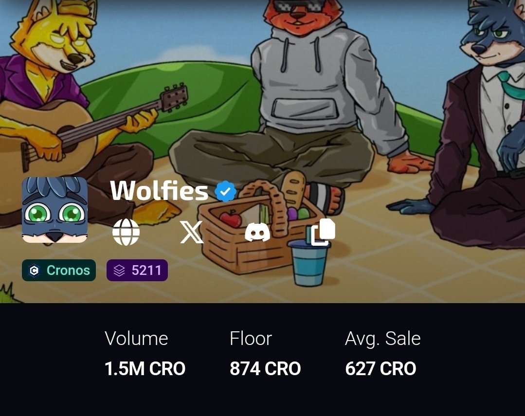 MookieNFT's tweet image. WOLFISH! 🐺
@wolfswapwolfies reached 1.5M $CRO in total volume on @EbisusBay. All in just 9 days after mint!
Big respect to the team and especially my buddy @the_jujukey 👏