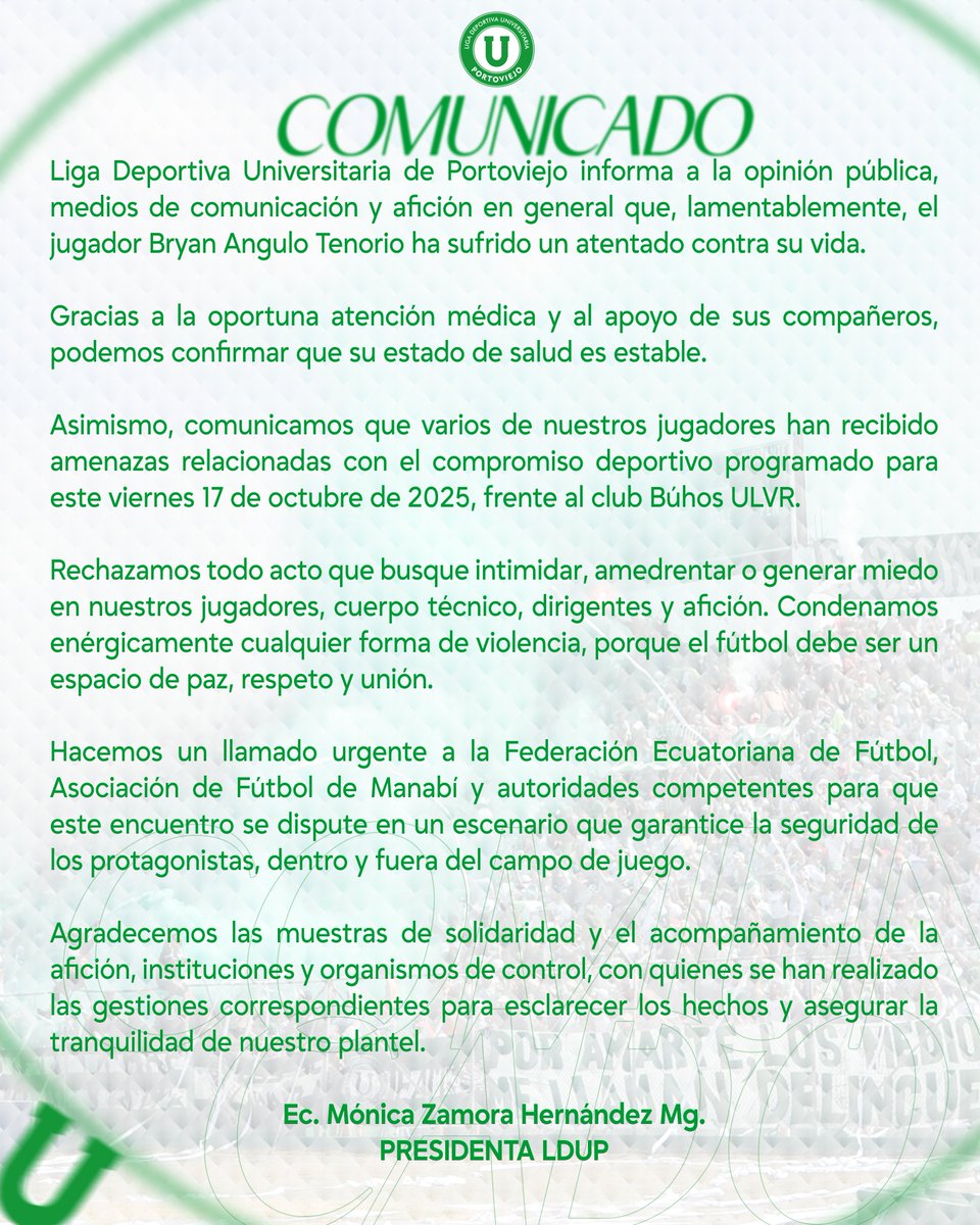 LDUPoficial's tweet photo. Comunicado oficial!🚨 https://t.co/8S6gydrImd