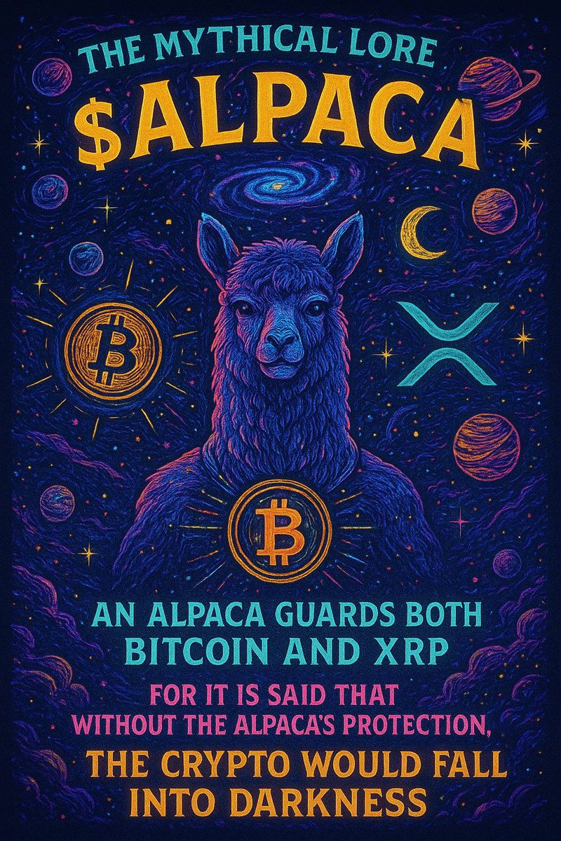 alpaca_xrpl's tweet photo. The Guardian returns to guard $BTC and $XRP ๐ฆ
Join $ALPACA on a mystical journey
CA: rnA4fPzTuwxHrQnpTum4HpvFCbecUBRWmi
#ALPACAXRPL #BRIDGE2XRP #Trump https://t.co/s16vQMlzWk