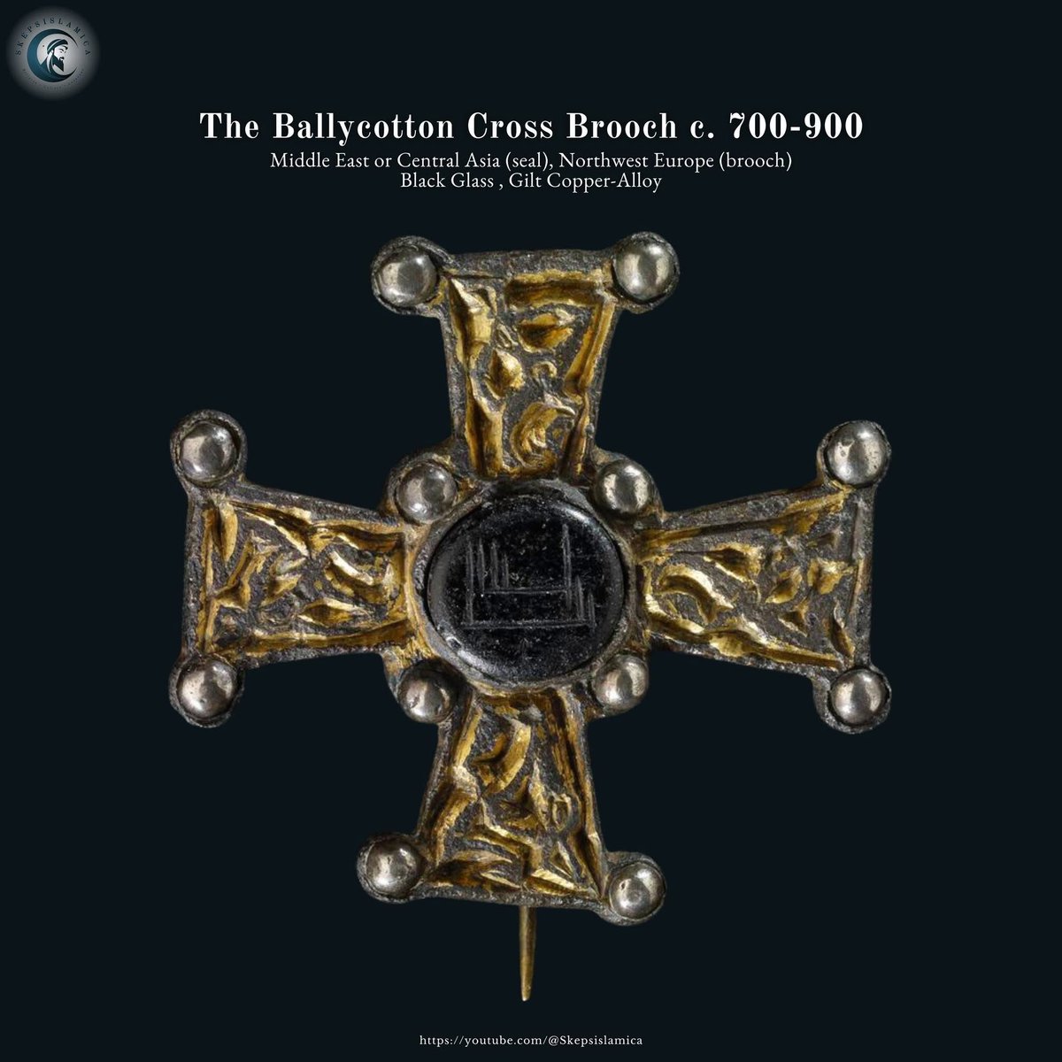 Mr. Terron Poole (@back2dam00n) on Twitter photo Found in a bog close to the town of Ballycotton near Cork, a major Viking center of 8th- to 9th-century Ireland, this brooch is of a type popular in northwest Europe during the Carolingian period (c. 714-911). What makes it of particular interest is the seal which is set in it, Found in a bog close to the town of Ballycotton near Cork, a major Viking center of 8th- to 9th-century Ireland, this brooch is of a type popular in northwest Europe during the Carolingian period (c. 714-911). What makes it of particular interest is the seal which is set in it,