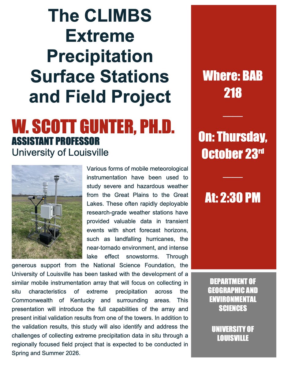 UofL Geographic and Environmental Sciences tweet media