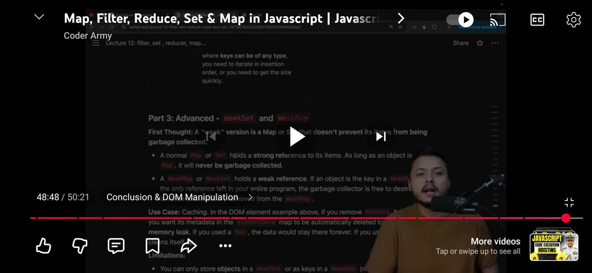 Amitwithdev's tweet photo. Lecture 12 Complete ✅ from @rohit_negi9 products.mapping = function(checks){ let ans = [];
  for(let items of this){
    ans.push(checks(items));}return ans;}const newans =products.mapping((checks)=>{
  return {
    name: https://t.co/Zrp5nZA4o7,
    price: checks.price }}) https://t.co/Nfiy9XCuAS