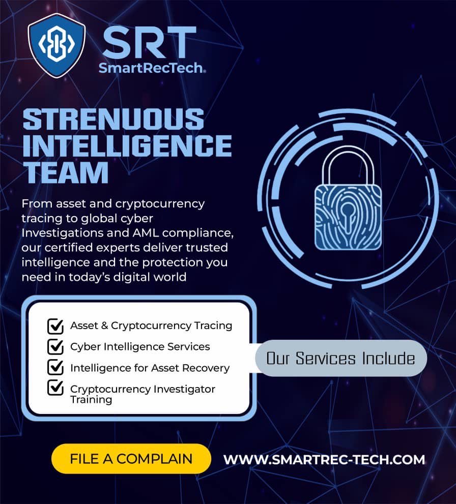 SmartRecTech's tweet image. 🚨 Strengthen Your Digital Defense with SmartRecTech (SRT)!
At SmartRecTech, our Strenuous Intelligence Team specializes in:
• Asset & Cryptocurrency Tracing
• Cyber Intelligence Services
• Intelligence for Asset Recovery
• Cryptocurrency Investigator Training
From…