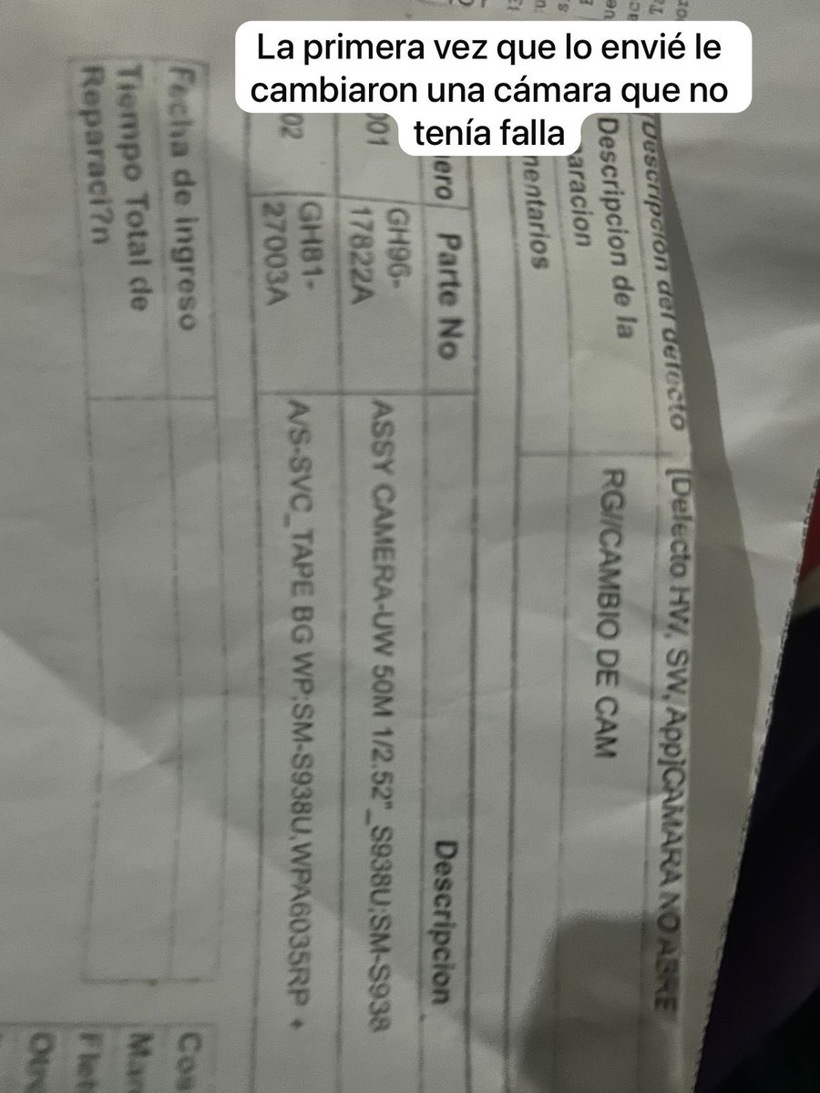 HanssPat's tweet photo. @AtencionProfeco es la segunda vez que envío a reparación mi teléfono, haciendo uso de la garantía del equipo, me lo regresan con el mismo problema, supuestamente no detectado el problema a pesar de que le hicieron revisión en la tienda física de @samsungmobilemx @SamsungMexico https://t.co/BKvEt3Qdzn