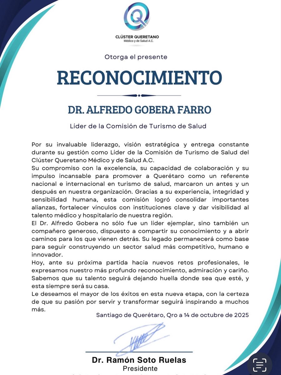 ¡Gracias siempre!
#ClústerQueretanoMédicoyDeSalud