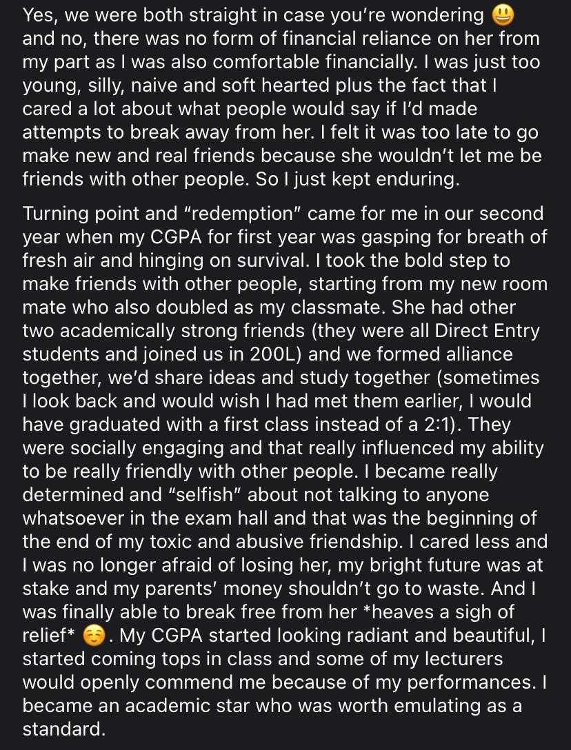 BlackBarbyy's tweet photo. Stumbled on this in my journal and thought to share. 
We don’t talk enough about toxic friendships, everyone’s so focused on toxic relationships. But from personal experience, trust me, they exist. Read on… https://t.co/VvOrlx5NAs