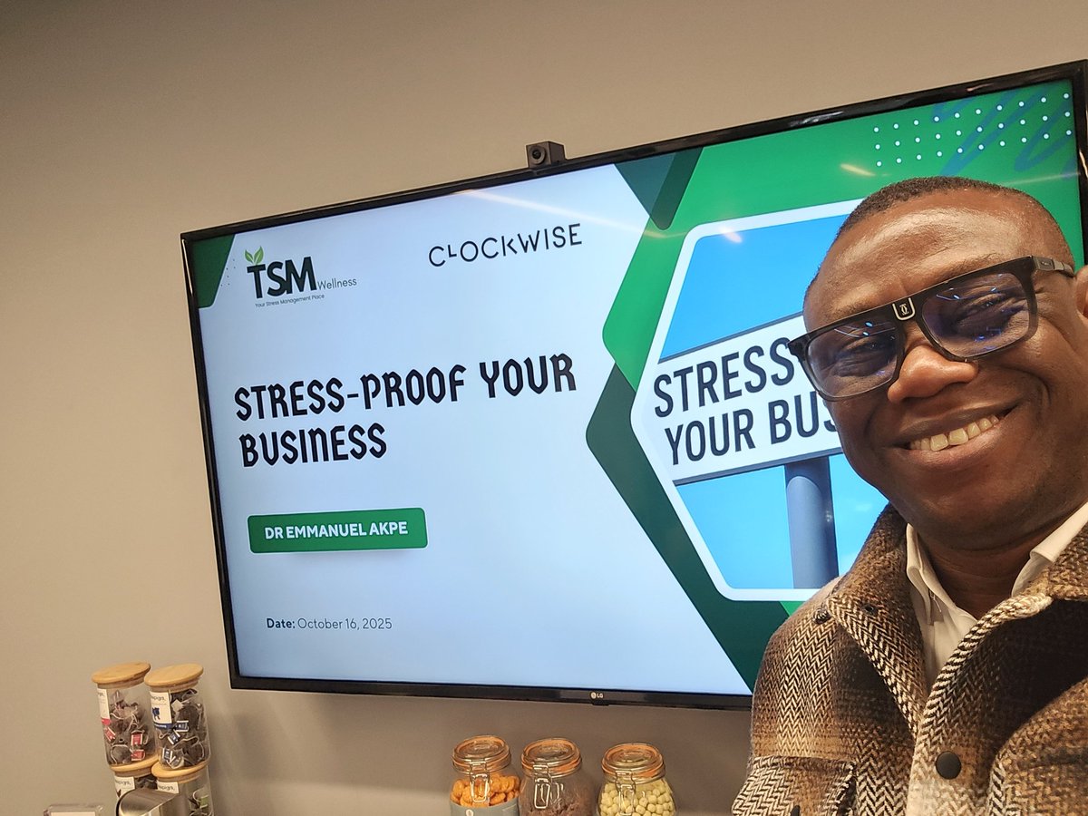 Last month, the UK government approved TSM Wellness as a training company.

A few weeks later, we landed our first paid corporate training with Clockwise Cheltenham.

I shared with the team at Clockwise how to stress-proof their business by creating a solid stress management
