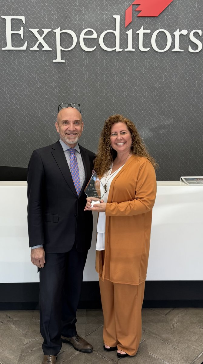 Southeastern Freight Lines is honored to be recognized as Expeditors’ Environmental Excellence Award Winner for 2025, accepted on our behalf by Laura Ellsworth, International Business Manager. #SEFL #LTL #trucking