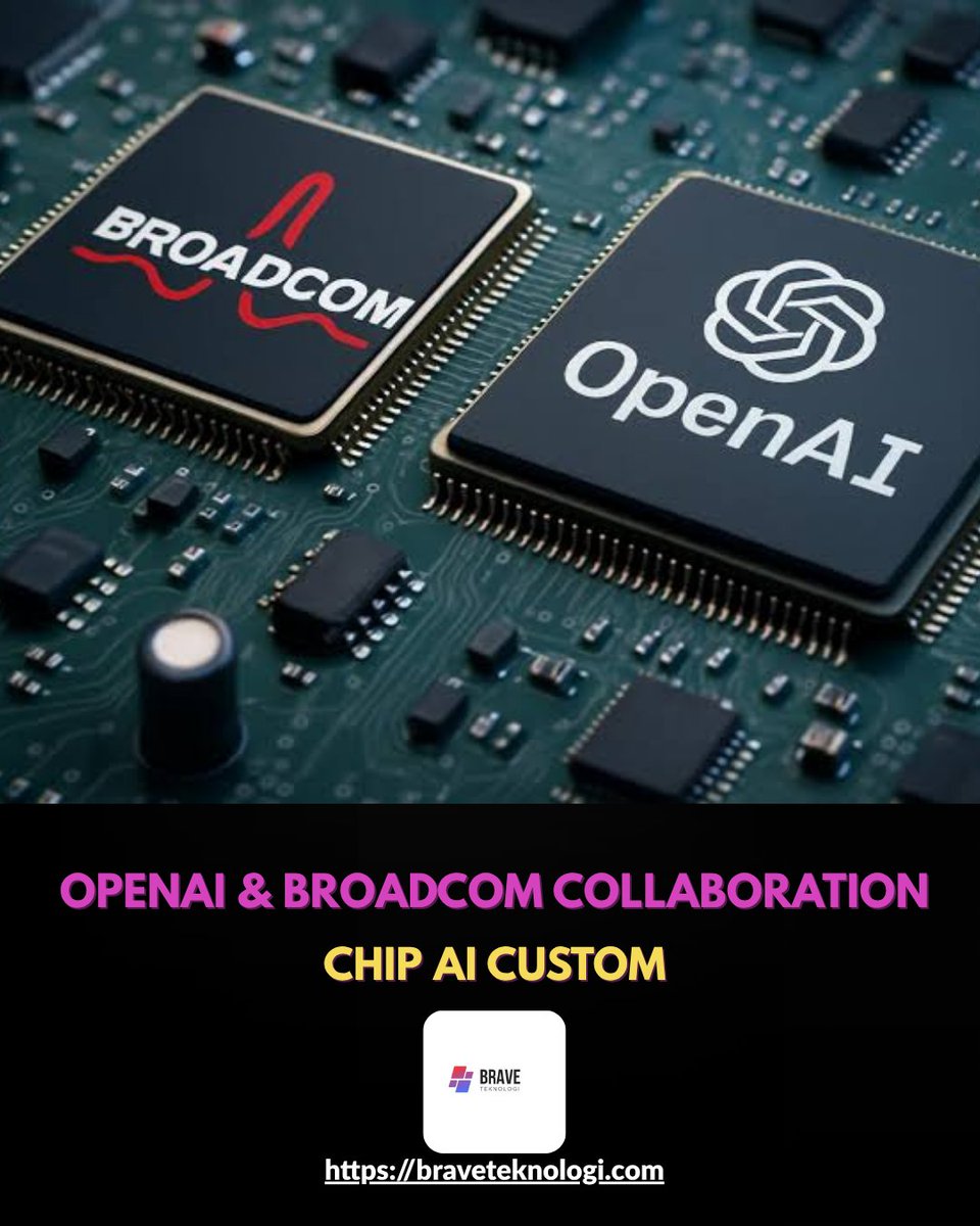 brave_teknologi's tweet photo. open ai is using a strategic collaboration with Broadcom to design and deploy 10 gigawatts worth of dedicated AI accelerators over the next few years. It is planned to begin use in the second half of 2026 and be completed in 2029
#entrepreneurlife
#semuaorang
#ai
#machinelearnin https://t.co/naCQXoDnMt