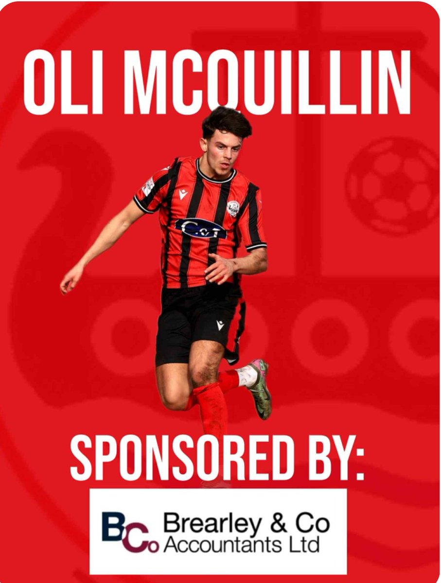 Thank u to Chris and Mark of Brearley and Co Accountants for your player sponsorship Oli McQuillan this season UTV 😊⚽️