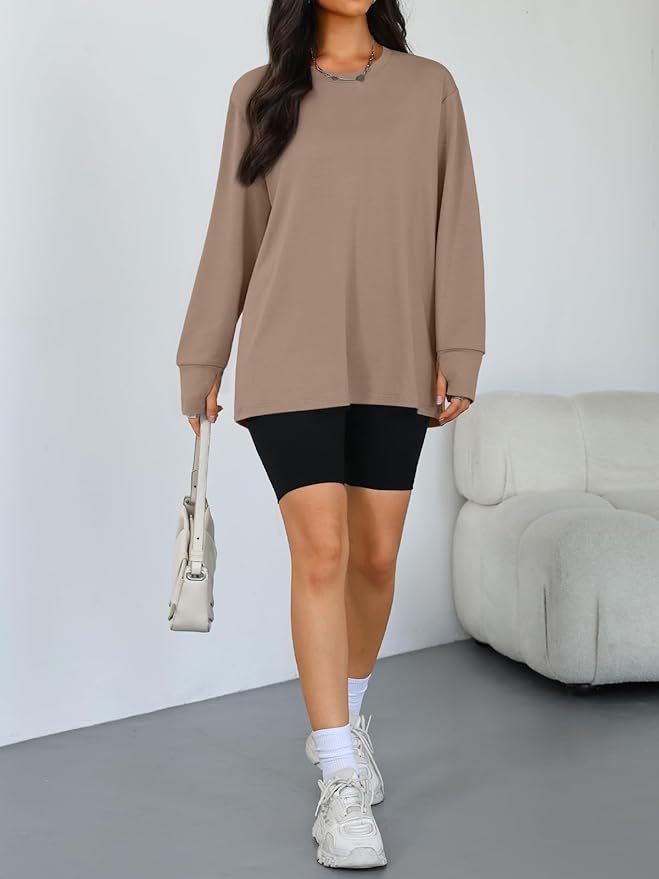 ComputerPal's tweet image. Trendy Queen Womens Oversized T Shirts Fall Tunic Thumb Hole Long Sleeve Workout Tops Fashion Plus Size Gym Loose Y2k Tee geni.us/muEb #Amazon via @Amazon
#ad #workout #fitness #fashion #women #fypシ