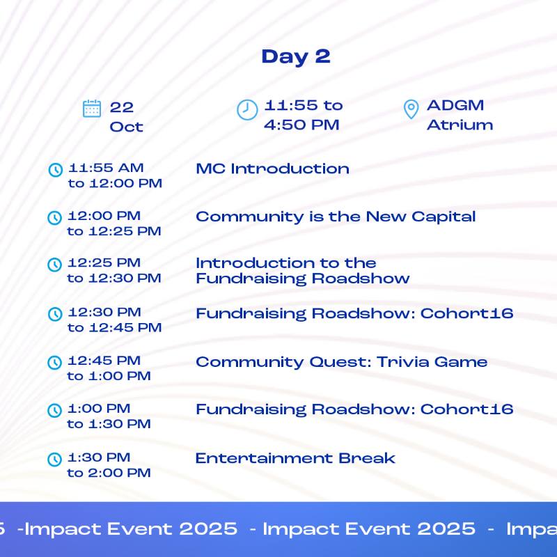 hub71ad's tweet photo. Discover what’s in store at Impact Event 2025, explore our agenda
featuring insightful sessions led by industry leaders, investors, and
founders shaping the future of innovation💡​

Register now: https://t.co/TlUcdRENA6​

#Hub71 #ImpactEvent #InAbuDhabi