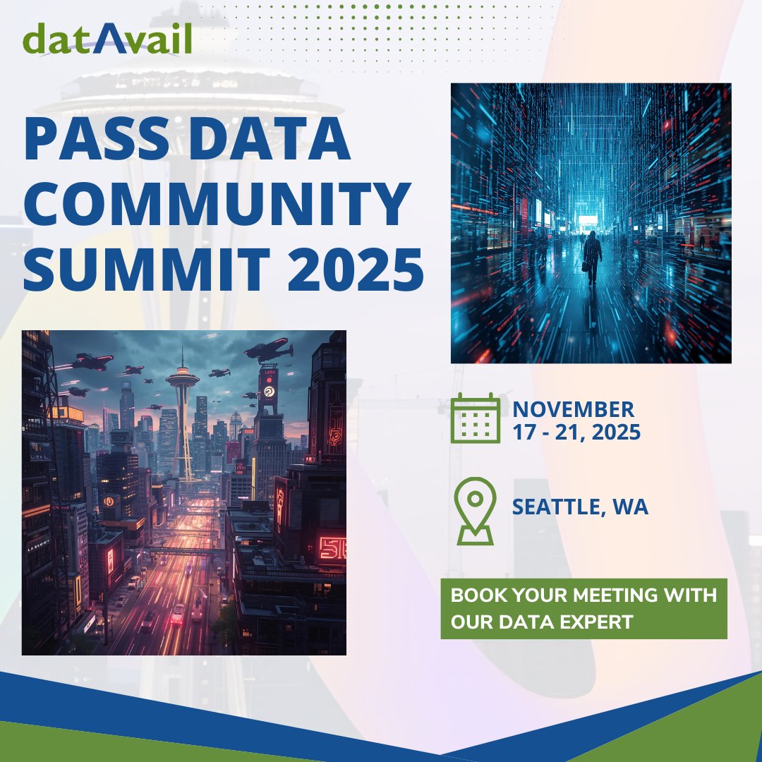 datavail's tweet image. Datavail returns as a Silver Sponsor at PASS Data Community Summit 2025, Nov 17–21 in Seattle. Meet our experts to discuss #SQLServer, #MicrosoftFabric & #Cloud data strategies driving innovation. datavail.com/events/pass-da…
#PASSDataSummit #DataCommunity #DataPlatform #Analytics