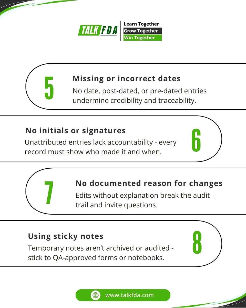 talkfda's tweet photo. Thou shalt not backdate, overwrite, or forget to sign - "GDP commandments 101"

#GDP #AuditReady #TalkFDA #compliancetrainings #PharmaQuality #PharmaCommunity #pharmaceuticals #MedicalDevices https://t.co/0FwUIr0Pme