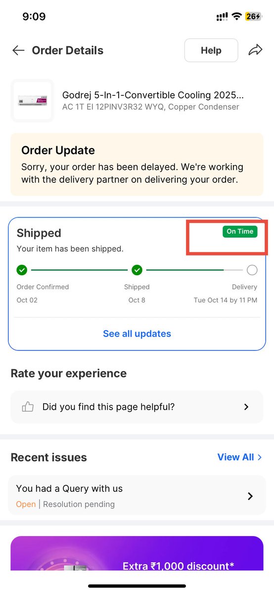 aryansachan's tweet photo. @flipkartcliam I just received this message, in you calander has 14th has not passed ? You are champions 🤨🤨🤨 Even app is also showing on time.. Sudhar jao yaar https://t.co/9l0ACjCk7Z