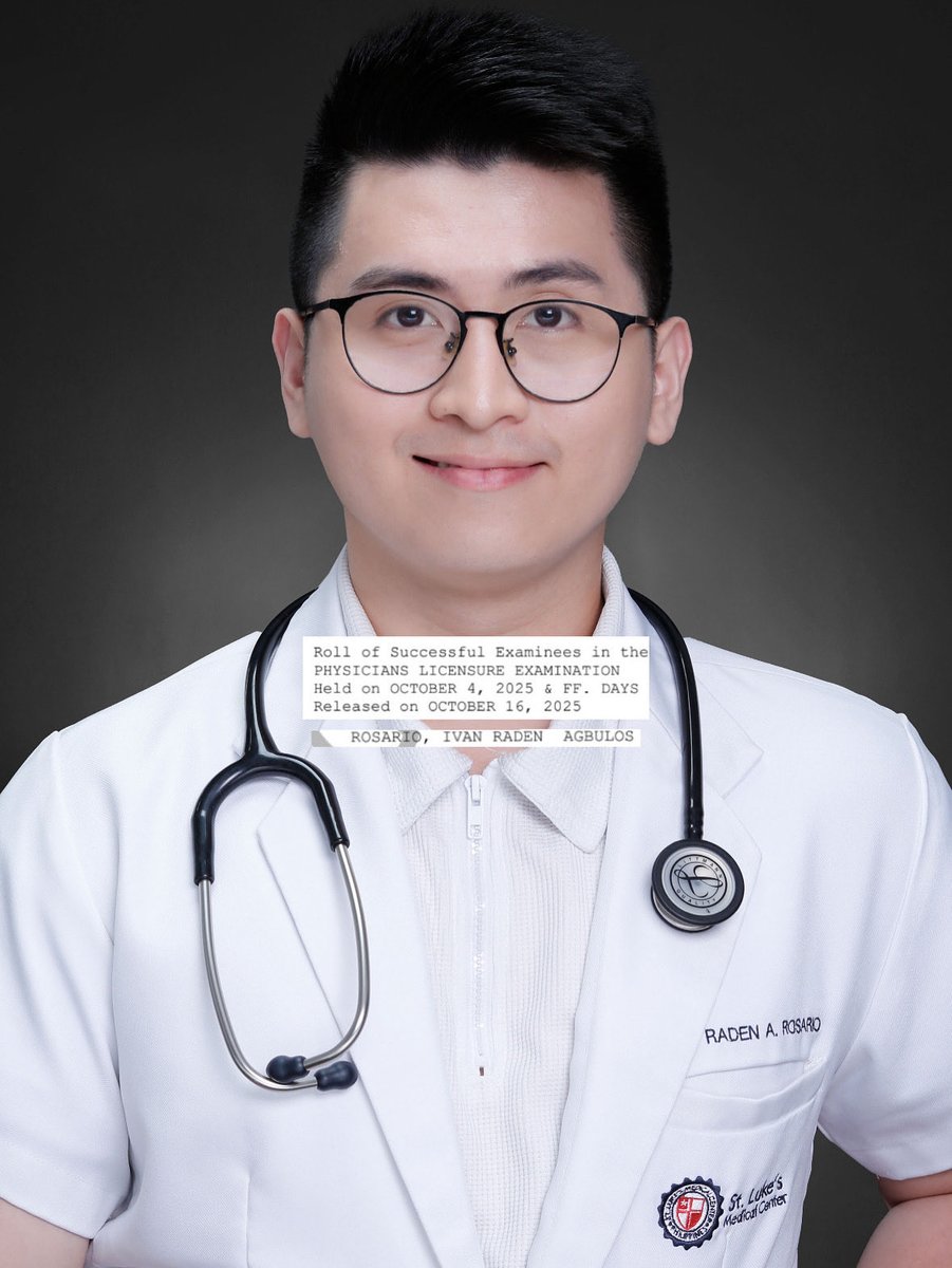 Navinedar's tweet photo. Officially licensed to heal! 🩺

Dr. Ivan Raden Rosario na po tayo 🥺 https://t.co/LeB3kMYcaS