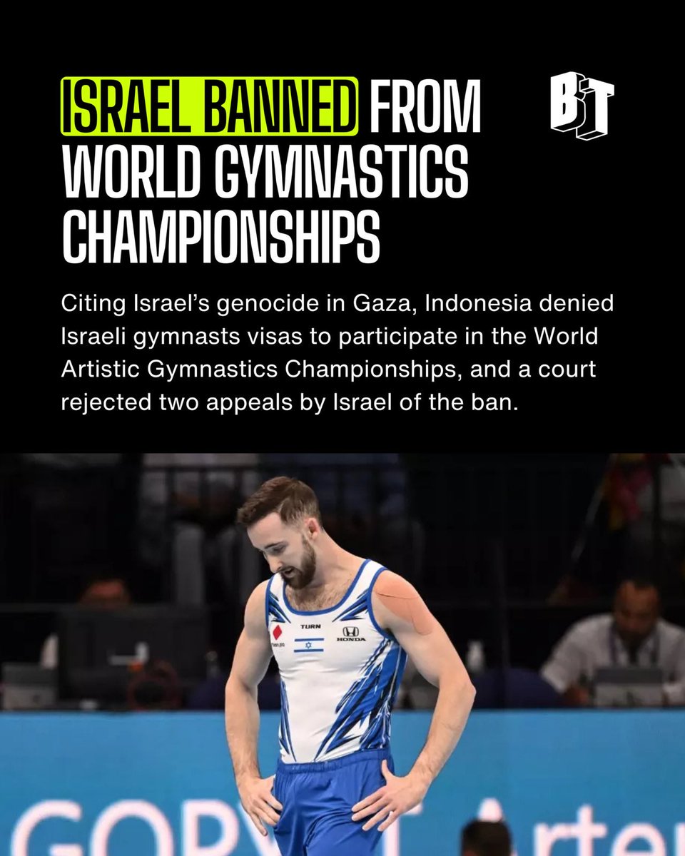 Indonesian officials told reporters they made the decision to withhold the Israeli athletes’ visas after pressure from religious groups, regional administrations and political parties. The Court of Arbitration for Sport rejected Israel's two appeals to compete, stating it has no