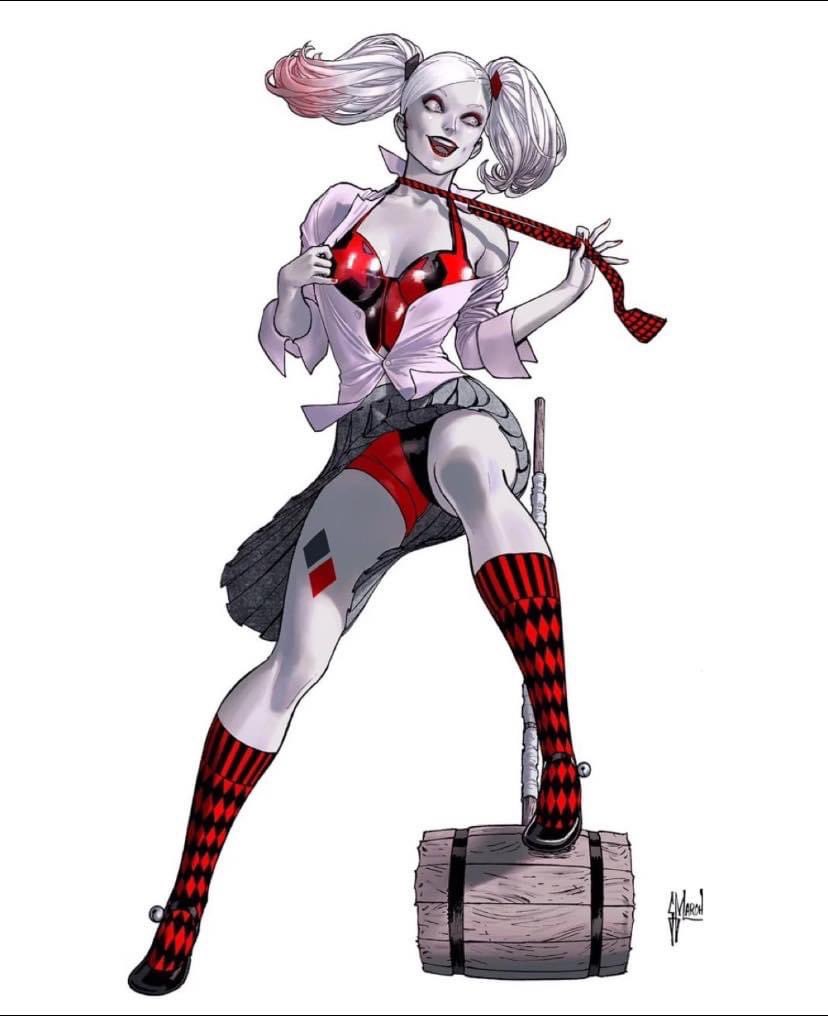 Quinn_Sanity_'s tweet image. Harley Quinn by Guillem March