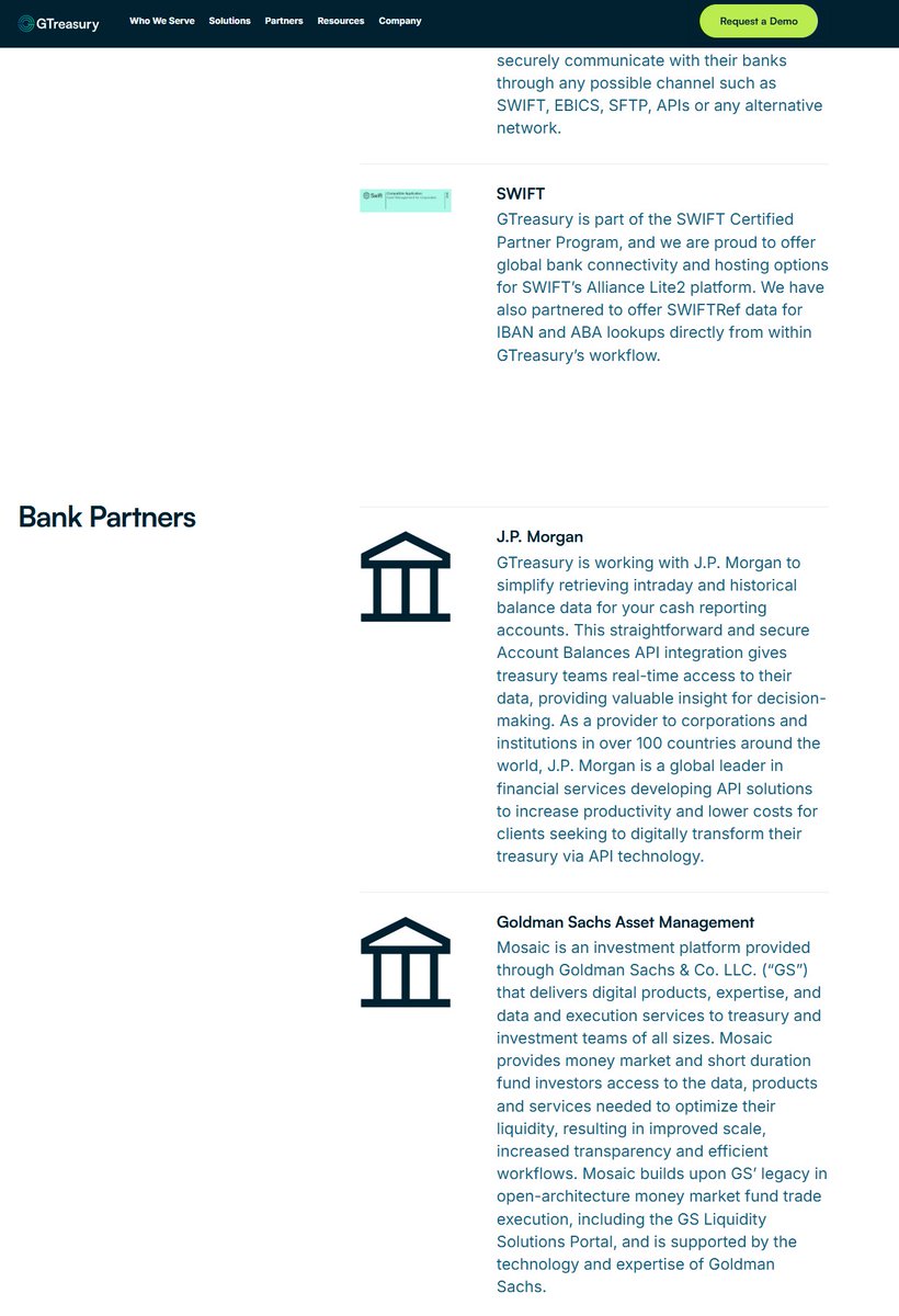 One way... or another.  I'm gonna find ya, I'm gonna getcha.  I'll getcha!  // XRP // RLUSD

GTreasury --> SWIFT --> JP Morgan --> Goldman Sachs