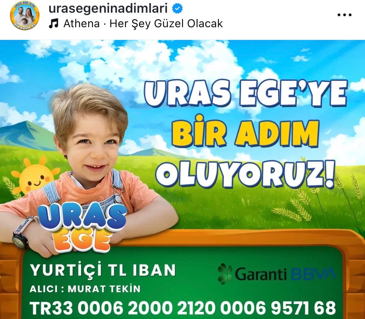 💙 URAS EGE’YE UMUT OLALIM 💙

Kocaeli’nden bir meslektaşımızın minik oğlu Uras Ege, kas hastalığı olan DMD (Duchenne Musküler Distrofi) ile mücadele ediyor.
Bu zorlu süreçte ailesi, onun yeniden koşabilmesi, gülümseyebilmesi ve sağlıklı bir geleceğe adım atabilmesi için büyük