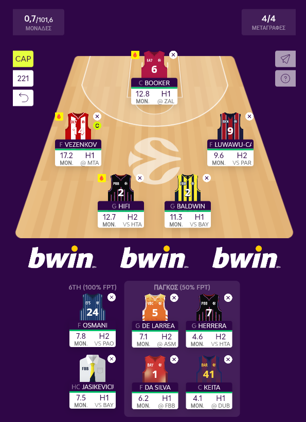 🚨EUROLEAGUE FANTASY🚨

In Saras We Trust! <a href="/ELFantasist/">EUROLEAGUE FANTASIST 🏀</a> 

#paobc #OlympiacosBC #EuroLeague #EuroLeagueFantasy 
#EuroLeagueTV