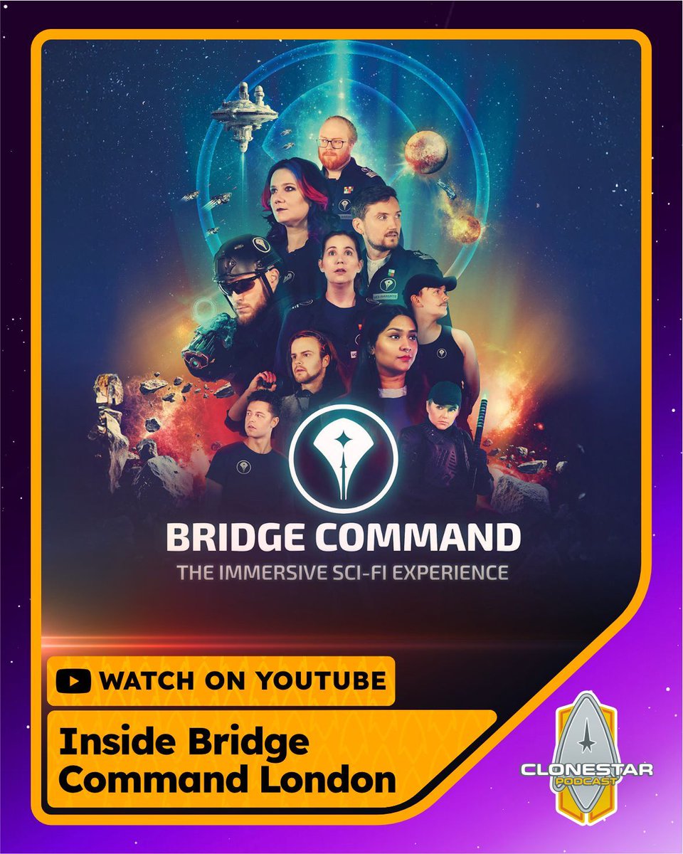 CloneStarPod's tweet image. 🚨 NEW EPISODE 🚨
Bridge Command London

Mike &amp;amp; Seo step onto a working starship bridge—real missions, fast calls, and authentic design. Mike adds takeaways from a year on the crew.

⭐️ Watch exclusively on YouTube ⭐️
👉 youtu.be/ktyF-EWXB7Y?si…

#CloneStarPodcast #StarTrek