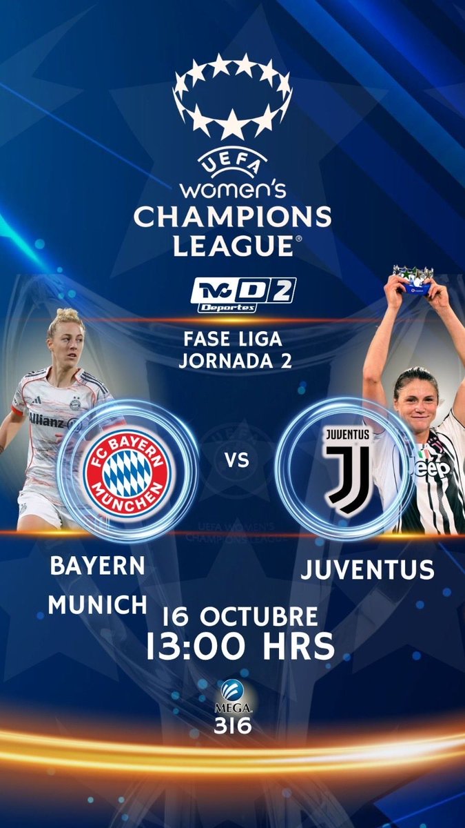 TVCDeportes's tweet image. UEFA WOMENS CHAMPIONS LEAGUE

Mañana el cierre de la Jornada 2 de @UWCL por nuestra señal:

@AtletiFemenino 🆚 @ManUtdWomen 

⏰ 10:45 HRS
📺 315 @Megacable 575 @totalplaymx 348 @DishMx
 🎙️ @soyrotorres / @silvanalcazar 

@PSG_espanol femenil 🆚 @realmadridfem 

 ⏰ 12:45 HRS
 📺…