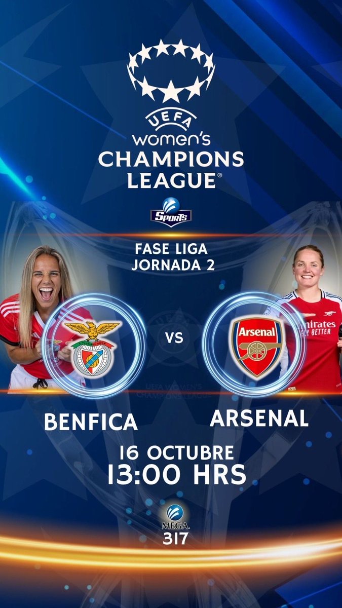 TVCDeportes's tweet image. UEFA WOMENS CHAMPIONS LEAGUE

Mañana el cierre de la Jornada 2 de @UWCL por nuestra señal:

@AtletiFemenino 🆚 @ManUtdWomen 

⏰ 10:45 HRS
📺 315 @Megacable 575 @totalplaymx 348 @DishMx
 🎙️ @soyrotorres / @silvanalcazar 

@PSG_espanol femenil 🆚 @realmadridfem 

 ⏰ 12:45 HRS
 📺…