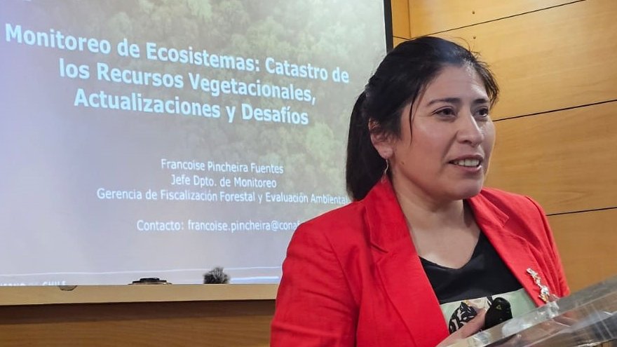 conaf_minagri's tweet photo. 📍#SANTIAGO | Durante esta jornada, #𝗖𝗢𝗡𝗔𝗙 𝗱𝗶𝗼 𝗮 𝗰𝗼𝗻𝗼𝗰𝗲𝗿 𝗲𝗹 𝗱𝗲𝘀𝗮𝗿𝗿𝗼𝗹𝗹𝗼 𝗱𝗲 𝗹𝗮 𝗶𝗻𝘀𝘁𝗶𝘁𝘂𝗰𝗶𝗼́𝗻 𝗲𝗻 𝗹𝗼𝘀 𝘀𝗶𝘀𝘁𝗲𝗺𝗮𝘀 𝗱𝗲 𝗺𝗼𝗻𝗶𝘁𝗼𝗿𝗲𝗼 𝗲𝗻 𝘀𝘂𝘀 𝗱𝗶𝗳𝗲𝗿𝗲𝗻𝘁𝗲𝘀 𝗹𝗶́𝗻𝗲𝗮𝘀 𝗱𝗲 𝗮𝗰𝗰𝗶𝗼́𝗻, a través del seminario “𝗦𝗶𝘀𝘁𝗲𝗺𝗮𝘀 𝗱𝗲 𝗠𝗼𝗻𝗶𝘁𝗼𝗿𝗲𝗼 𝗧𝗲𝗿𝗿𝗶𝘁𝗼𝗿𝗶𝗮𝗹: 𝗘𝘀𝘁𝗮𝗱𝗼 𝗮𝗰𝘁𝘂𝗮𝗹 𝘆 𝗱𝗲𝘀𝗮𝗳𝗶́𝗼𝘀”, donde el gerente de Fiscalización Forestal y Evaluación Ambiental de #CONAF, Bernardo Martínez, destacó el trabajo de los equipos de las distintas gerencias de la institución en esta materia.

Durante el encuentro se realizó una serie de exposiciones, entre ellas:

✅“𝗧𝗲𝗰𝗻𝗼𝗹𝗼𝗴𝗶́𝗮𝘀 𝗱𝗲 𝗠𝗼𝗻𝗶𝘁𝗼𝗿𝗲𝗼 𝗘𝘀𝘁𝗮𝗻𝗱𝗮𝗿𝗶𝘇𝗮𝗱𝗮𝘀 𝗽𝗮𝗿𝗮 𝗹𝗮 𝗘𝘃𝗮𝗹𝘂𝗮𝗰𝗶𝗼́𝗻 𝗱𝗲 𝗔́𝗿𝗲𝗮𝘀 𝗦𝗶𝗹𝘃𝗲𝘀𝘁𝗿𝗲𝘀 𝗣𝗿𝗼𝘁𝗲𝗴𝗶𝗱𝗮𝘀”, a cargo de Ignacio Díaz, de la Gerencia de Áreas Silvestres Protegidas, en que destacó la plataforma https://t.co/JPmkiFfJNv y https://t.co/OrkR8ixE4y, donde las personas interesadas pueden conocer sobre la fauna nativa de Chile y posibles amenazas.

✅"𝗖𝗮𝘁𝗲𝗴𝗼𝗿𝗶𝘇𝗮𝗰𝗶𝗼́𝗻 𝗱𝗲 𝗹𝗮 𝗽𝗿𝗼𝗽𝗶𝗲𝗱𝗮𝗱 𝗳𝗼𝗿𝗲𝘀𝘁𝗮𝗹: 𝗮𝘃𝗮𝗻𝗰𝗲𝘀 𝘆 𝗱𝗲𝘀𝗮𝗳𝗶́𝗼𝘀 𝗽𝗮𝗿𝗮 𝗹𝗮 𝗴𝗲𝘀𝘁𝗶𝗼́𝗻 𝗮 𝗲𝘀𝗰𝗮𝗹𝗮 𝗽𝗿𝗲𝗱𝗶𝗮𝗹", expuso Alfonso del Río, jefe del Departamento de Gestión Forestal, de la Gerencia de Bosques y Cambio Climático.

✅"𝗠𝗼𝗻𝗶𝘁𝗼𝗿𝗲𝗼, 𝗿𝗲𝗽𝗼𝗿𝘁𝗲 𝘆 𝘃𝗲𝗿𝗶𝗳𝗶𝗰𝗮𝗰𝗶𝗼́𝗻 𝗽𝗮𝗿𝗮 𝗲𝗹 𝘀𝗲𝗴𝘂𝗶𝗺𝗶𝗲𝗻𝘁𝗼 𝗱𝗲 𝗮𝗰𝗰𝗶𝗼𝗻𝗲𝘀 𝗱𝗲 𝗺𝗶𝘁𝗶𝗴𝗮𝗰𝗶𝗼́𝗻 𝗮𝗹 𝗰𝗮𝗺𝗯𝗶𝗼 𝗰𝗹𝗶𝗺𝗮́𝘁𝗶𝗰𝗼", expuesto por Georgina Trujillo, jefa de la sección Departamento de Cambio Climático y Servicios Ecosistémicos, de l Gerencia de Bosques y Cambio Climático.

✅"𝗠𝗼𝗻𝗶𝘁𝗼𝗿𝗲𝗼 𝗱𝗲 𝗲𝗰𝗼𝘀𝗶𝘀𝘁𝗲𝗺𝗮𝘀: 𝗰𝗮𝘁𝗮𝘀𝘁𝗿𝗼 𝗱𝗲 𝗹𝗼𝘀 𝗿𝗲𝗰𝘂𝗿𝘀𝗼𝘀 𝘃𝗲𝗴𝗲𝘁𝗮𝗰𝗶𝗼𝗻𝗮𝗹𝗲𝘀, 𝗮𝗰𝘁𝘂𝗮𝗹𝗶𝘇𝗮𝗰𝗶𝗼𝗻𝗲𝘀 𝘆 𝗱𝗲𝘀𝗮𝗳𝗶́𝗼𝘀", presentado por Francoise Pincheira, jefa del Departamento de Monitoreo, de la Gerencia de Fiscalización Forestal y Evaluación Ambiental se #CONAF.