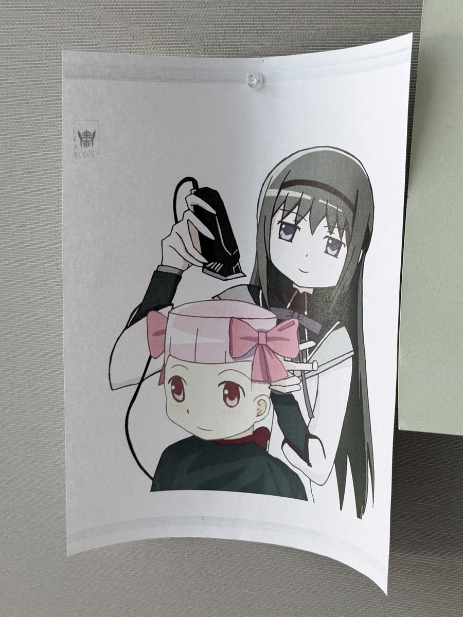 my campus is so funny bc why is this hung up in our printing lab