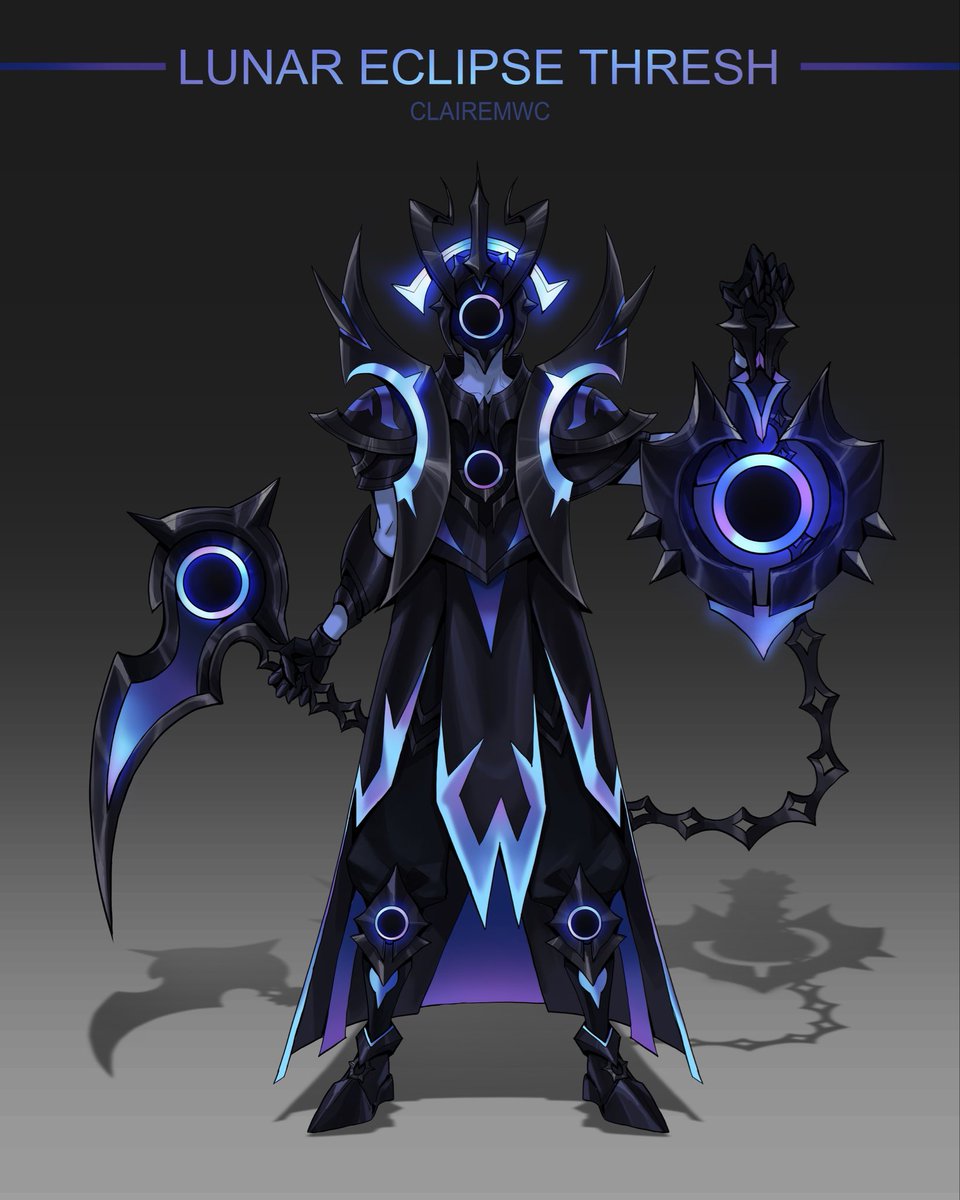 clairemwc's tweet image. #skintober 14: Lunar Eclipse Thresh 🌕
#thresh #LeagueOfLegends #fanart