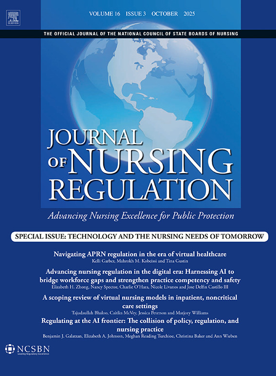 The latest edition of the official journal of the National Council of State Boards of Nursing (NCSBN) is available. Follow the link to read more: journalofnursingregulation.com