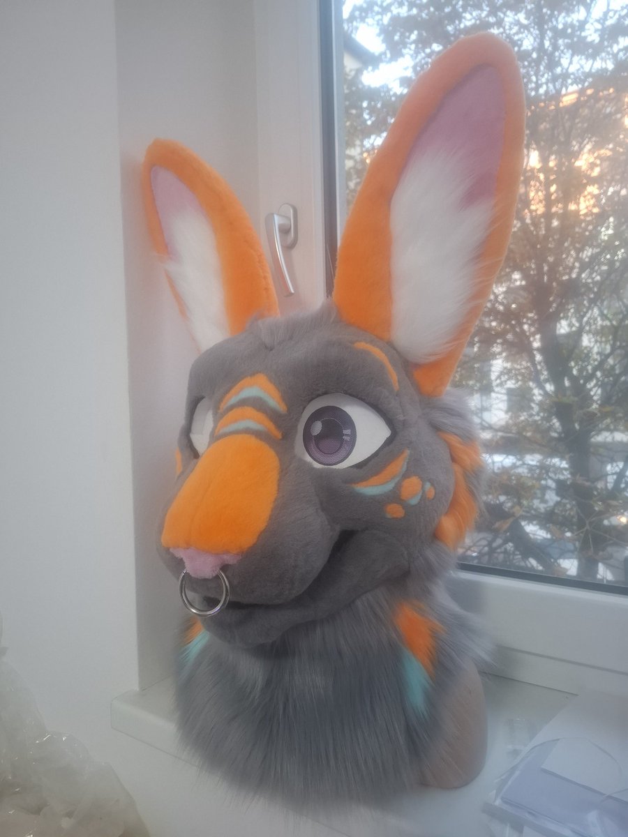 Fully glued down and sewn the rest together 👍😊
.
#furry #furryfandom #Fursuitmaker #furries #Fursuitbuilder #fursuit #fursuitheadbase