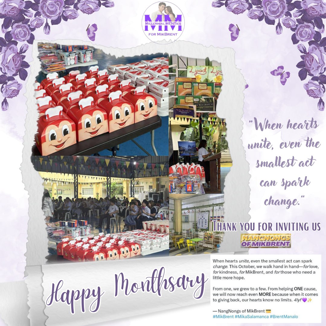 Happy 7th Monthsary MENTies.

We, the Millenties, joined their program and had the chance to spend a heartwarming day with the students.

All thanks to NangNongs for this meaningful opportunity — it was truly a day filled with love, learning, and joy.

7FINITY WITH MIKBRENT