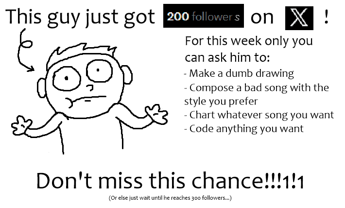 Thank you everyone for the 200 followers!!!

Thanks for supporting this little coding guy, it means a lot to me <3

Also congrats to <a href="/DatsAshjo/">Ashley</a> for being my 200th follower 👀
