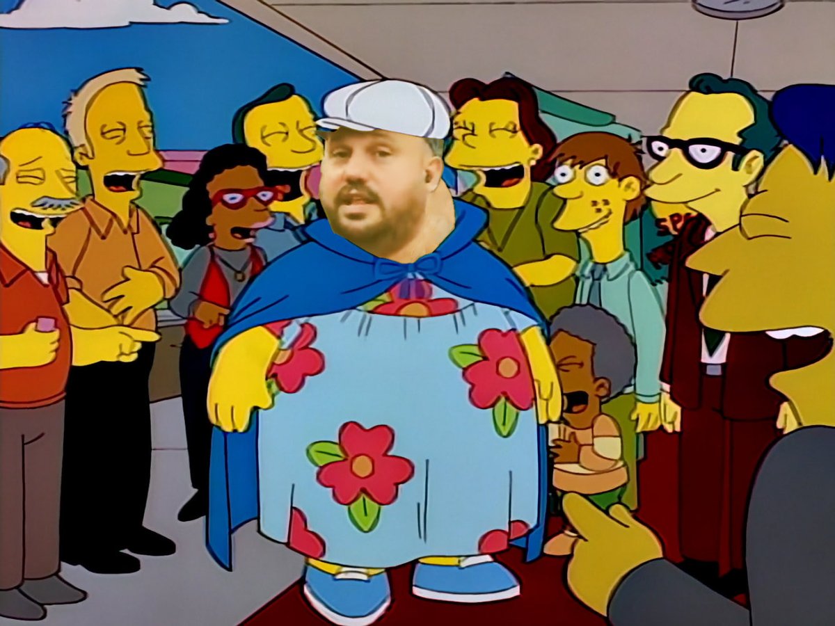 Mis bendiciones para el fachi que haya esto hecho. Aclaro que Homer Simpson tiene menos barriga que yo. 🤣🤣🤣🤣