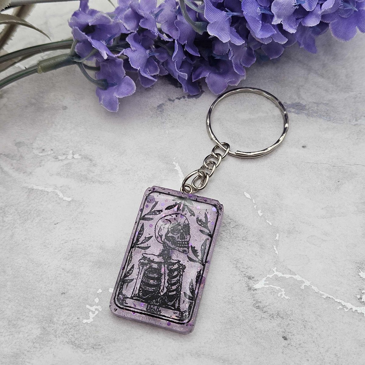 Tarot Card Keychain, Gothic Resin Keyring, Witc... - Folksy folksy.com/items/8569248-… #newonfolksy
