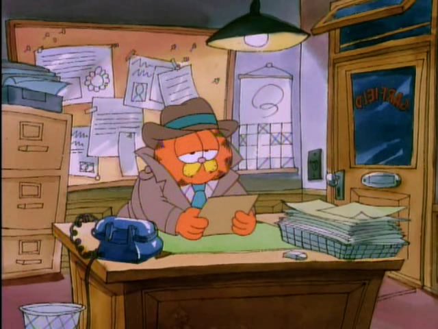 LostGarfields's tweet image. Garfield reopens the Jack the Ripper cold case because he needs to look busy