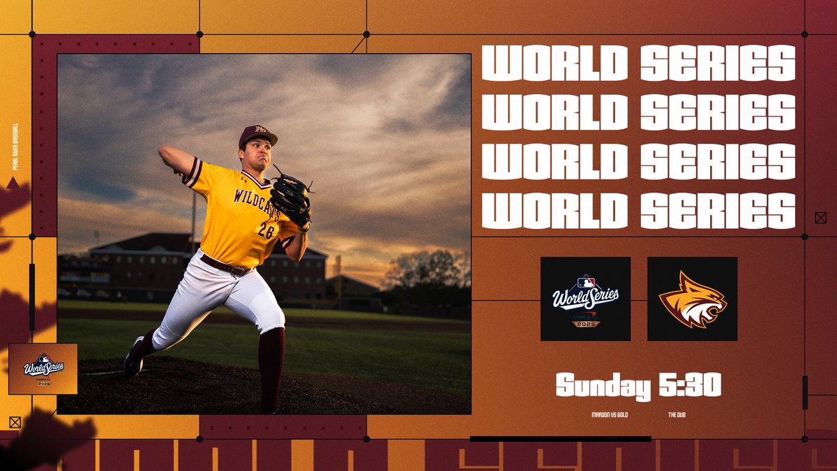 Fall World Series 🍂
Maroon vs Gold 🧼
Game 1
Sunday 5:30