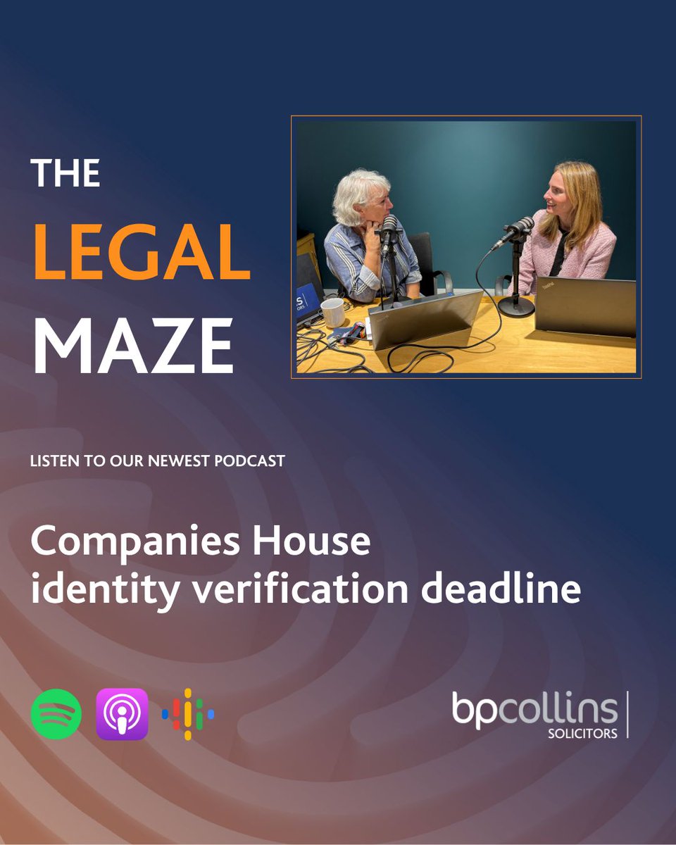 From 18 November 2025, some of the new legal requirements regarding identity verification will come into force. In this episode, Beth Miel, from our corporate and commercial team, highlights what companies should be aware of ahead of this looming deadline: open.spotify.com/episode/4W4UDE…